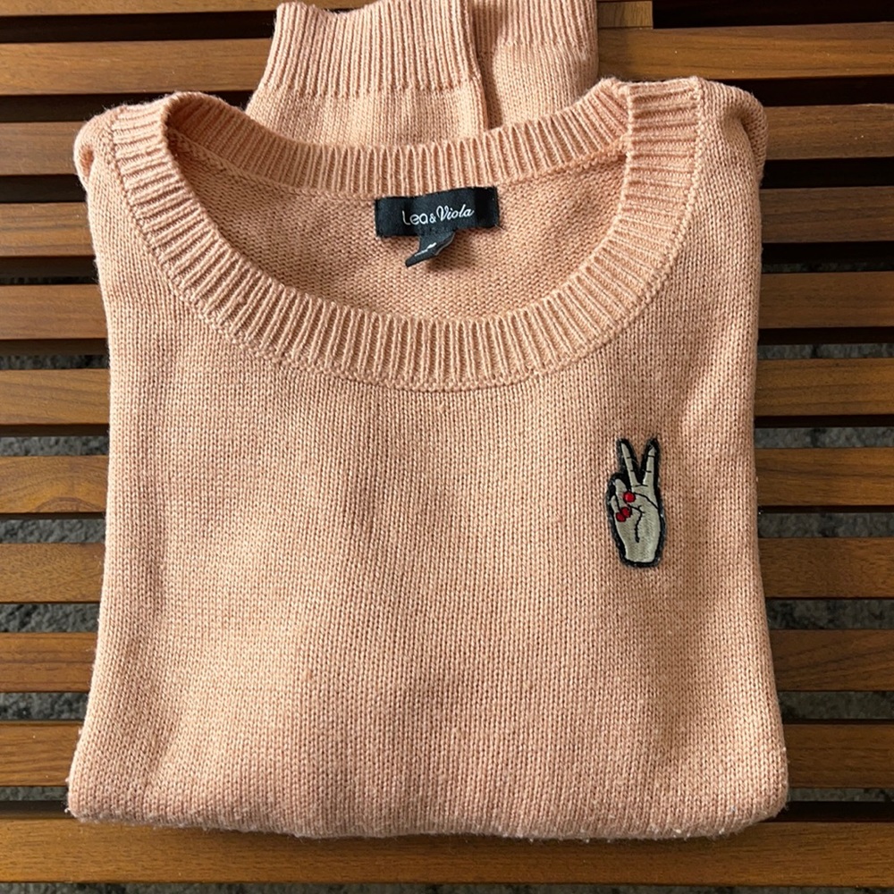Anthropologie Lea & Viola Peace Sweater